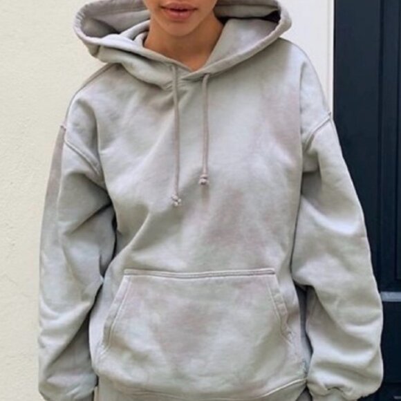 Babaton Tops - Babaton - The boyfriend Hoodie in Dove Gray/Blue - S - China